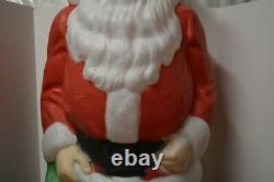 Vintage Empire 47 Santa Claus Christmas Lighted Blow Mold Toy Sack Lawn Decor