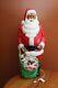 Vintage Empire Blow Mold 46 African American Black Santa Claus With Light Cord