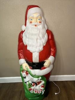 Vintage Empire Blow Mold Giant Santa 48 tall with The Original Box Christmas