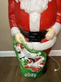 Vintage Empire Blow Mold Giant Santa 48 tall with The Original Box Christmas