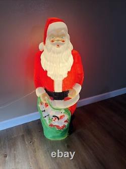 Vintage Empire Blow Mold Giant Santa 48 tall with The Original Box Christmas