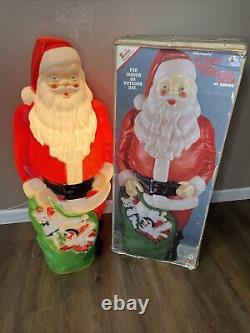 Vintage Empire Blow Mold Giant Santa 48 tall with The Original Box Christmas