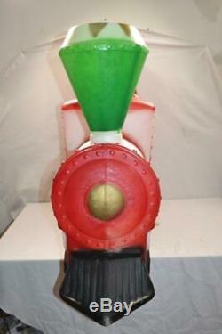 Vintage Empire Santa Claus Train Blow Mold RARE FREE SHIPPING