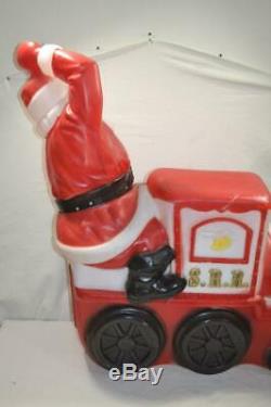 Vintage Empire Santa Claus Train Blow Mold RARE FREE SHIPPING