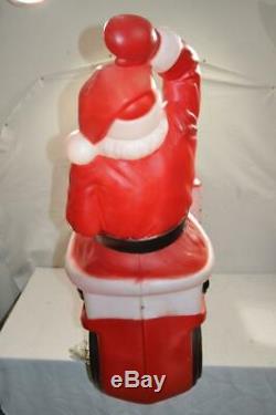 Vintage Empire Santa Claus Train Blow Mold RARE FREE SHIPPING