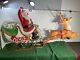 Vintage Empire Santa Clause Sleigh & Blow Mold Reindeer Christmas See Details