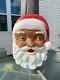 Vintage Empire Usa Blow Mold Santa Face Lighted Christmas 24 Black Santa Rare