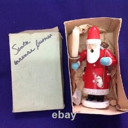 Vintage Erzgebirge German Christmas Santa Claus Incense Burner Smoker Dregeno