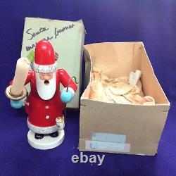 Vintage Erzgebirge German Christmas Santa Claus Incense Burner Smoker Dregeno