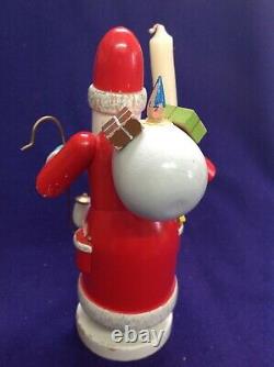 Vintage Erzgebirge German Christmas Santa Claus Incense Burner Smoker Dregeno