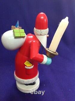 Vintage Erzgebirge German Christmas Santa Claus Incense Burner Smoker Dregeno