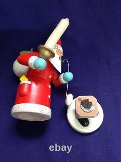 Vintage Erzgebirge German Christmas Santa Claus Incense Burner Smoker Dregeno