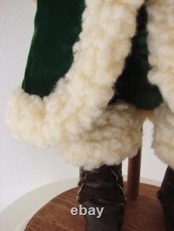 Vintage Folk Art Santa Claus Father Christmas Figure 1984 By Montana Mae Bunich Vintage Folk Art Santa Claus Father Christmas Figure 1984 By Montana Mae Bunich