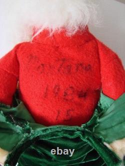 Vintage Folk Art Santa Claus Father Christmas Figure 1984 By Montana Mae Bunich Vintage Folk Art Santa Claus Father Christmas Figure 1984 By Montana Mae Bunich