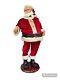 Vintage Gemmy 4ft Tall Animated Singing & Dancing Santa Claus Tested See Discrip
