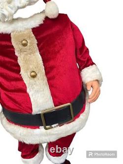 Vintage GEMMY 4ft Tall Animated Singing & Dancing Santa Claus Tested See Discrip