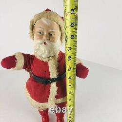 Vintage GUND Santa Claus Felt Plush Figure Doll Toy Christmas Decoration 14