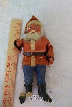 Vintage German Paper Mache Santa Claus / Belsnickel CANDY CONTAINER