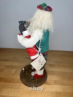 Vintage Handmade Santa Clause Christmas Statue Figure McNamara Florist Golfing