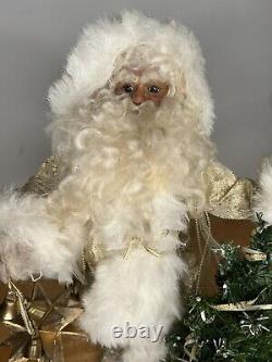 Vintage Handmade Santa Clause Christmas Statue Figure McNamara Florist Holiday