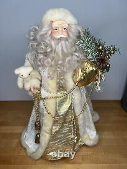 Vintage Handmade Santa Clause Christmas Statue Figure McNamara Florist Holiday 4