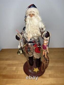 Vintage Handmade Santa Clause Christmas Statue Figure McNamara Florist Holiday 5