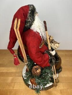 Vintage Handmade Santa Clause Christmas Statue Figure McNamara Florist Holiday 6