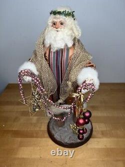 Vintage Handmade Santa Clause Christmas Statue Figure McNamara Florist Holiday 8