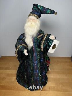 Vintage Handmade Santa Clause Christmas Statue Figure McNamara Florist Wizard