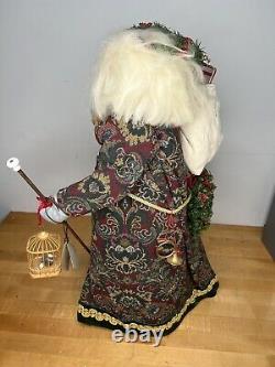 Vintage Handmade Santa Clause Christmas Statue Figure Salado Hiking Victorian