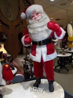 Vintage Harold Gale 40 Mechanical Store Display Mr/Ms Santa Claus