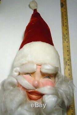 Vintage Harold Gale Mechanical Display Santa Claus Head 36 Long