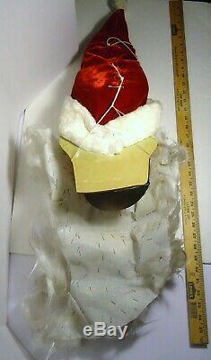 Vintage Harold Gale Mechanical Display Santa Claus Head 36 Long