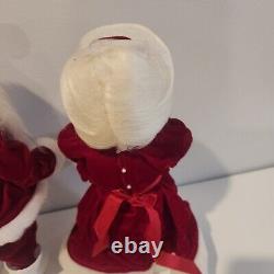 Vintage Harold Gale Mr & Mrs Santa Clause Chrismas Figure Collectibles