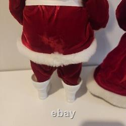 Vintage Harold Gale Mr & Mrs Santa Clause Chrismas Figure Collectibles