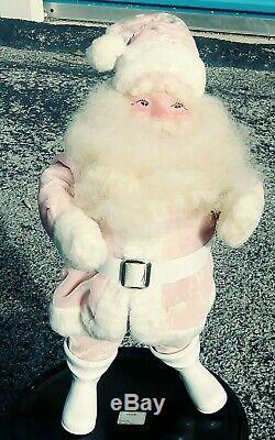 Vintage Harold Gale PINK SANTA Claus 15 Jolly Fellow