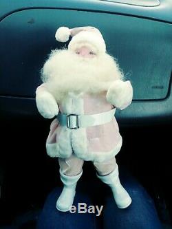 Vintage Harold Gale PINK SANTA Claus 15 Jolly Fellow