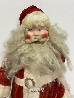 Vintage Harold Gale Santa Claus 21 Christmas Stuffed Plush Doll Decoration