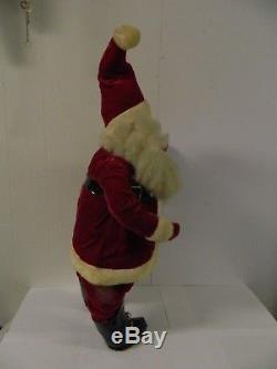 Vintage Harold Gale Santa Claus Red Velvet Suit 25 Tall Store Display