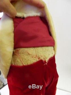 Vintage Harold Gale Santa Claus Red Velvet Suit 25 Tall Store Display