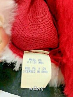 Vintage Harold Gale Santa Claus Velvet Suit Figures Pink And Red