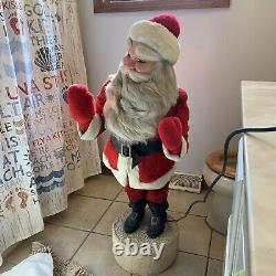 Vintage Harold Gale Store Display Automated Santa Claus. Works! 42