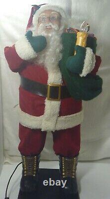 Vintage Holiday Living SANTA CLAUS & MRS CLAUS 25 Animated BOTH Great Condition