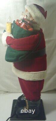 Vintage Holiday Living SANTA CLAUS & MRS CLAUS 25 Animated BOTH Great Condition