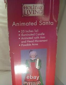 Vintage Holiday Living SANTA CLAUS & MRS CLAUS 25 Animated BOTH Great Condition