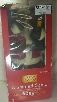 Vintage Holiday Living SANTA CLAUS & MRS CLAUS 25 Animated BOTH Great Condition