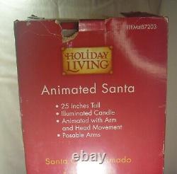 Vintage Holiday Living SANTA CLAUS & MRS CLAUS 25 Animated BOTH Great Condition