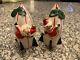Vintage Holt Howard Ceramic Santa & Mrs Claus Rocket Ships Salt Pepper Shakers