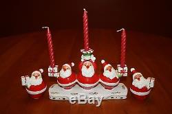 Vintage Holt Howard Santa Claus Candelabra and Salt & Pepper Shakers in the Box