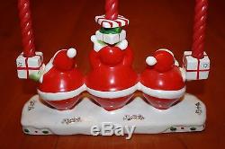 Vintage Holt Howard Santa Claus Candelabra and Salt & Pepper Shakers in the Box